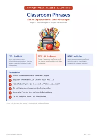 Cover: Classroom Phrases