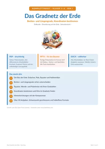 Cover: Das Gradnetz der Erde