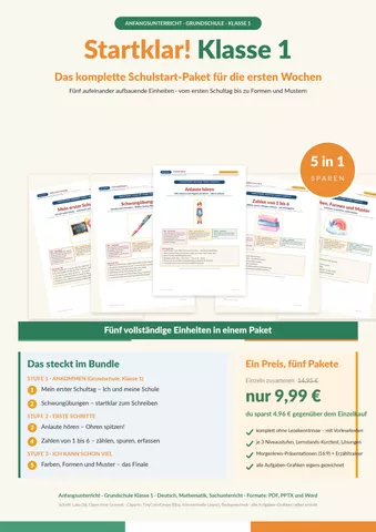 Cover: Schulstart Klasse 1
