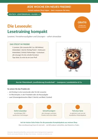 Cover: Lesetraining