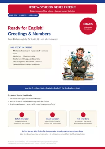 Cover: Englisch: Greetings & Numbers 0-12