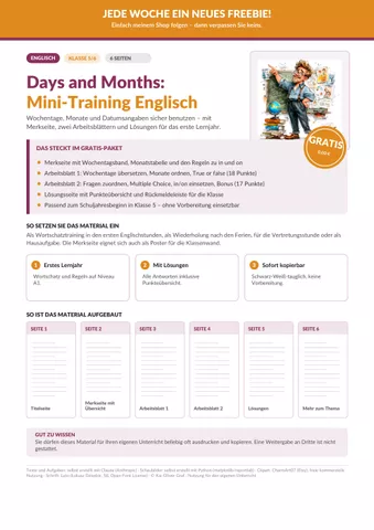 Cover: Days and Months