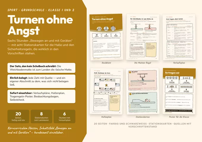 Cover: Turnen ohne Angst