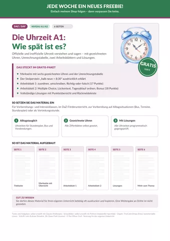Cover: Uhrzeit auf Deutsch