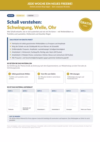 Cover: Schall und Akustik