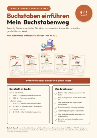Cover: Buchstaben einführen Klasse 1