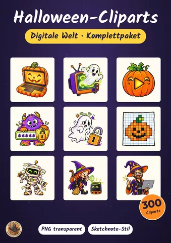 Cover: 300 Halloween-Cliparts Digitale Welt