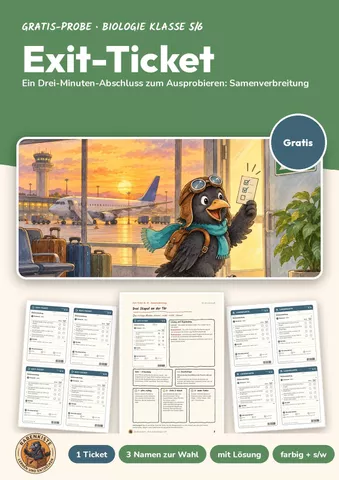 Cover: Exit-Ticket Biologie 5/6 gratis