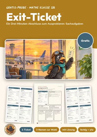 Cover: Exit-Ticket Mathe 5/6 gratis