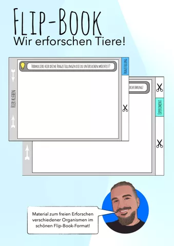 Cover: Wir erforschen Tiere  - Flip-Book